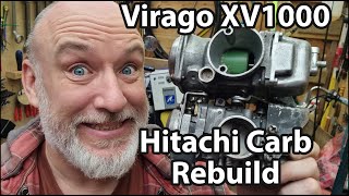 XV1000 Hitachi HSC40 Carburettor Rebuild [upl. by Casmey]