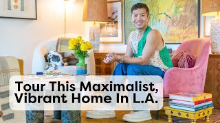 Tour This Eclectic Maximalist Oasis in Los Angeles  Handmade Home [upl. by Maloy]