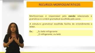 Português para concursos públicos  Interpretação Texto  Recursos Morfossintáticos [upl. by Ramin]