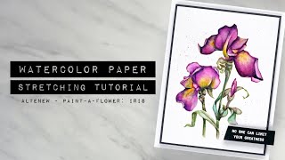 Card Making Hack for Watercolor Cards  Altenew PaintaFlower Iris [upl. by Noislla]