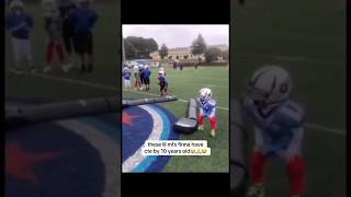 Bro is DEFINITELY getting CTE🤣🔥youtubeshorts football footballshorts youthfootball [upl. by Bret]