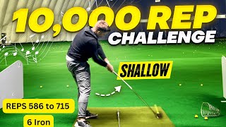 10000 Reps to Shallow Golf Swing Challenge  Uncut Range Session with Classical Music for Focus [upl. by Ailem]