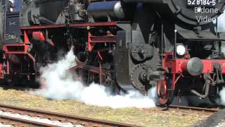 EisenbahnFest Staßfurt 22 Dampflok  Zug  Steam Train [upl. by Anaujahs]