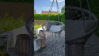 QUVIO Hangstoel voor buiten  Bohemian  Beige home tuin homedecor interior interiordesign [upl. by Aytnahs]