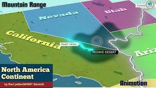 Most important Desert in north America continent  World MAP 3D Animation  UPSC PSC [upl. by Eevets705]