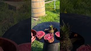 Boiled Beef Bone Marrow with Medium Rare Steaks Perfect Meat Dinner shortsfeed shorts [upl. by Steen361]