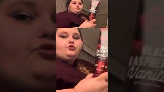 Amberlynn Reid doesn’t know what a raspberry is travel plussize amberlynnreidfood mukbang [upl. by Aizahs585]