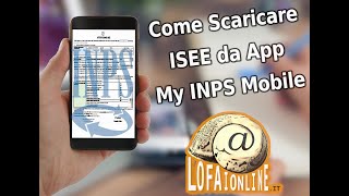 Come Scaricare lattestazione ISEE dallapp INPS Mobile [upl. by Mosley303]