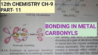 12th Chemistry Ch9Part11Bonding in Metal CarbonylsStudy with Farru [upl. by Crespi]