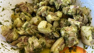 🇹🇹🇬🇾Easy Recipe pigtails spinach spicy cooking with golden ray butter and coconut cream sauce [upl. by Free843]