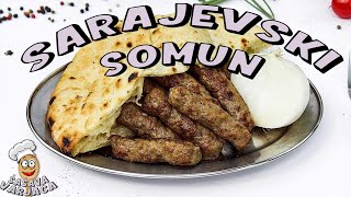 SARAJEVSKI SOMUN  LEPINJA ZA ĆEVAPE I PLJESKAVICE [upl. by Enilamme]