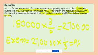 INCOME FROM SALARY retainment benefits commuted pension encashment of earned leave VRS benefits [upl. by Loughlin]