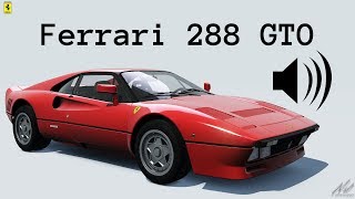 Assetto Corsa Sound Ferrari 288 GTO Ferrari 70th Anniversary Pack [upl. by Dareen352]