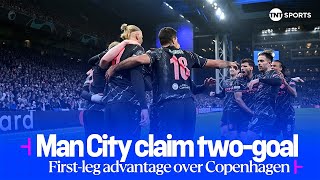 Advantage Man City after comfortable firstleg victory at FC Copenhagen 🔥  UEFA Champions League [upl. by Edyak]