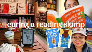 getting out of a reading slump book shopping berry picking reading vlog 🍓🧇 [upl. by Cinderella471]