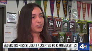 Santa Ana student is accepted to 15 universities [upl. by Materi]