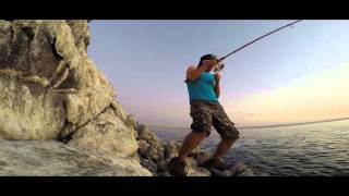 Pesca de Cabrillas  SpinRock  Copiapó Chile verano 2015 [upl. by Blanca]