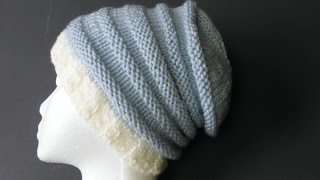 HOW TO BIND OFF Your Hat With A Knitting Needle  EASY [upl. by Stranger]