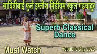 पैजनियां बोल l Superb Classical Dance l आनंदी खोडके l Savitribai Fule Eng Medium School trending [upl. by Naveb4]