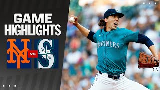 Mets vs Mariners Game Highlights 81024  MLB Highlights [upl. by Rip179]