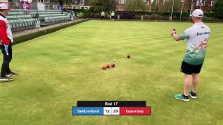 European Championships 2024  4th session Gents pairs Guernsey v Switzerland [upl. by Goldberg]