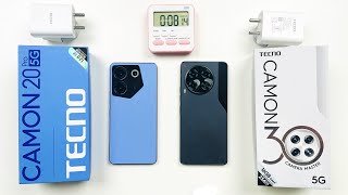 Tecno Camon 20 Pro 5G vs Tecno Camon 30 Charging Test [upl. by Adnuhsat]