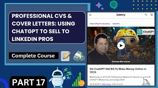 17 Create amp Sell Professional CVs amp Cover Letters with ChatGPT to Impress LinkedIn Pros 📄💡 [upl. by Lleret]