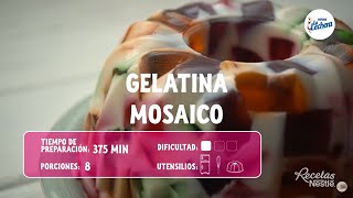 Receta fácil de gelatina mosaico con Leche Condensada LA LECHERA® [upl. by Onez]