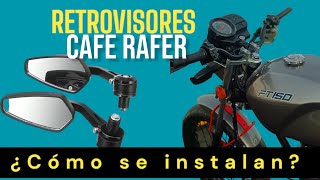 GRAFITO FT 150 PROYECTO CAFE RACER ¿como instalar los retrovisores [upl. by Aimahc655]