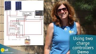 Wiring two charge controllers in parallel [upl. by Arathorn791]