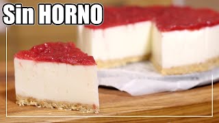 TARTA de QUESO Sin HORNO y Sin Gelatina  Receta fácil [upl. by Anaerda505]