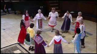 Horehronsky Csardos  performed by the University International Folk Dancers [upl. by Alliw347]