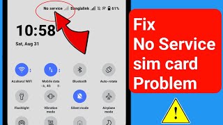 How to Fix No Service SIM Card Problem On Android। SIM Card No Service Problem Solve On Android [upl. by Katt]