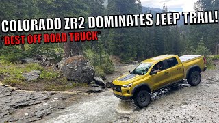 Colorado ZR2 DOMINATES In EMERGENCY SITUATION TRAIL WASHOUT [upl. by Nirihs260]