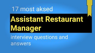 Food and Beverage Service Job interview Top  Question and Answer [upl. by Nywnorb]