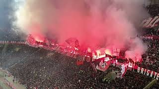 AC Milan Fans in Harmony Sarà Perché Ti Amo Echoes Through San Siro [upl. by Snook423]