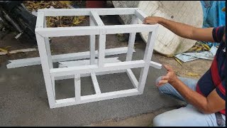 construcción e instalacion de gabinetes de cocina aluminio Parte 1 [upl. by Gaye924]