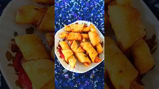 Trending Potato Roll Samosa 😋  Croissant Samosa shorts youtubeshorts food recipe samosa [upl. by Haidebez]