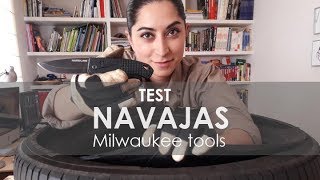 Test y consejos como elegir navajas o cuchillos de bolsillo defensa montaña o caza Milwaukee Tools [upl. by Attikram]