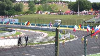 5 minutes  Formula 1 2012 Hungaroring from Grandstand Silver 6 [upl. by Misab]