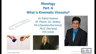 Rheology Physical Pharmacy PharmaceuticsPart 6  What is Kinematic Viscosity [upl. by Nelyaw]