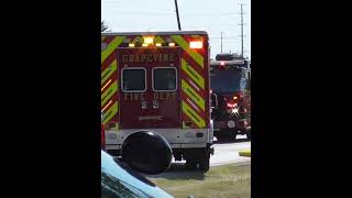 Colleyville Engine 243 Responding firefighter firetruck emergency firedepartment [upl. by Ttenyl]