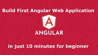 Angular Build your first angular web application in Visual Studio Code  NodeJS  AngularCLI [upl. by Evie]