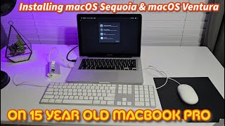 Installing macOS Sequoia and macOS Ventura on MacBook Pro 13Inch Mid 2009 [upl. by Airetahs]