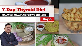 7Day Thyroid Diet Full Week Meal Plan for Weight Loss  RecipeDay6  SAAOL Zero Oil Cooking [upl. by Ariane]