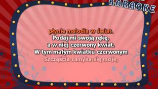 W tym małym kwiatku czerwonym  z linią melodyczną  karaoke [upl. by Nanyt256]