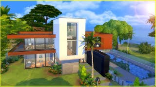 MODERN AND STYLISH BEACH HOUSE  T he Sims 4 House Building [upl. by Ydde672]