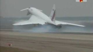 Tu144 LL landing [upl. by Atnom]