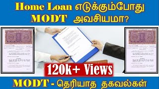 Is MODT mandatory in Tamilnadu when taking a home loanTamil Advantages Stamp duty Registration [upl. by Ylle497]