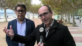 En marxa les obres del passeig del Mar de Palamós que han devitar inundacions [upl. by Einot813]